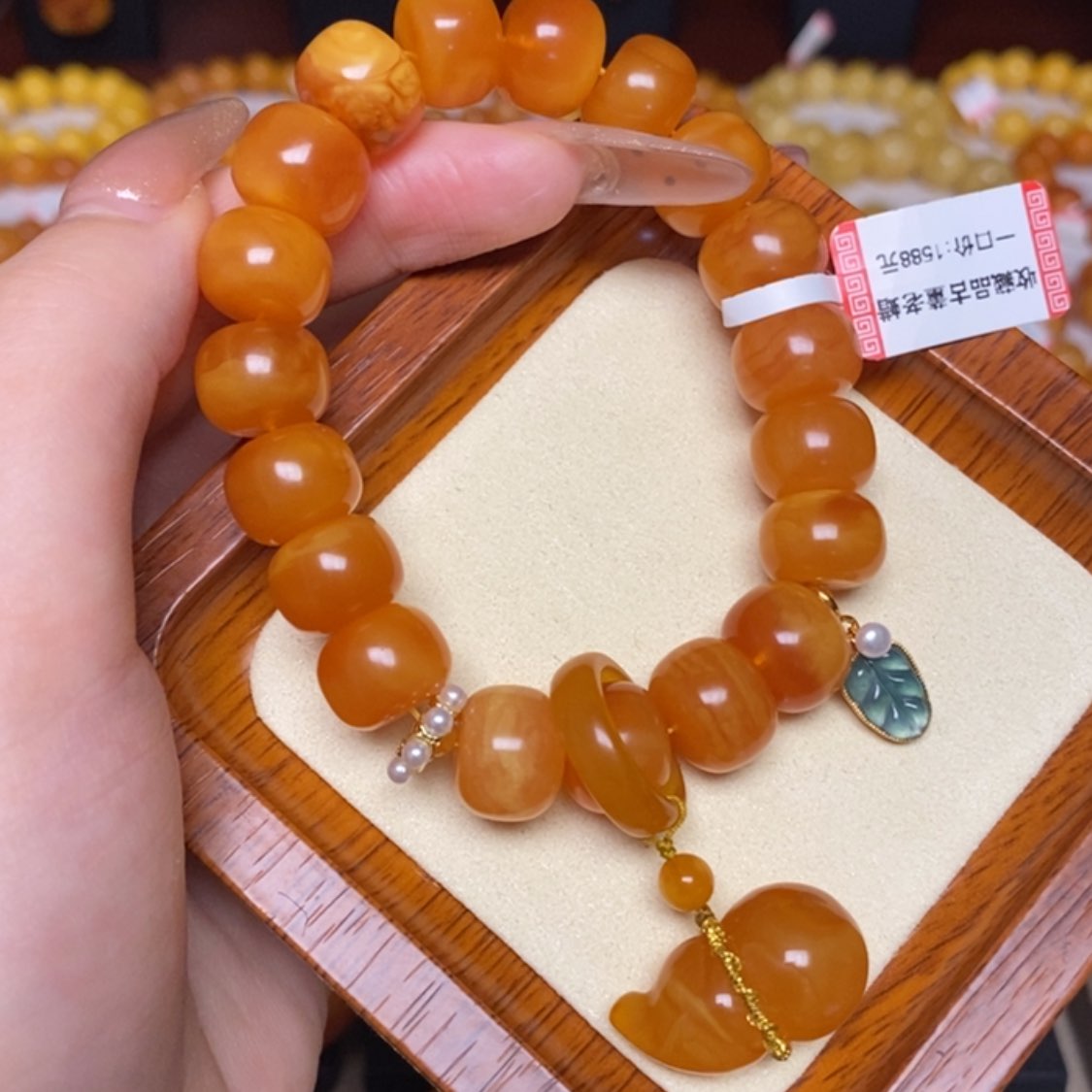 【闪购商品】蜜蜡手链未镶嵌手串