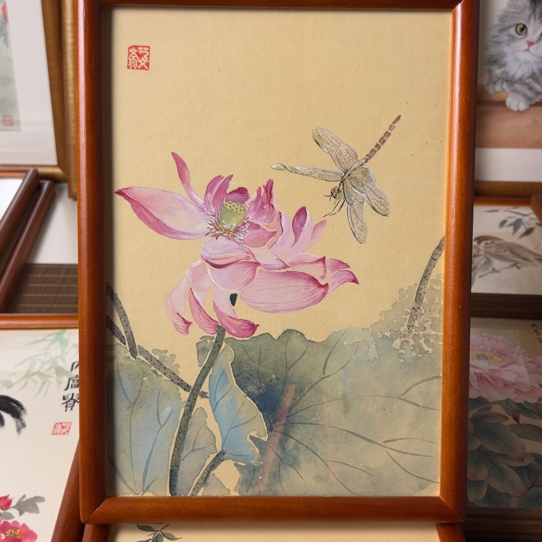 纸本手绘国画作品定制