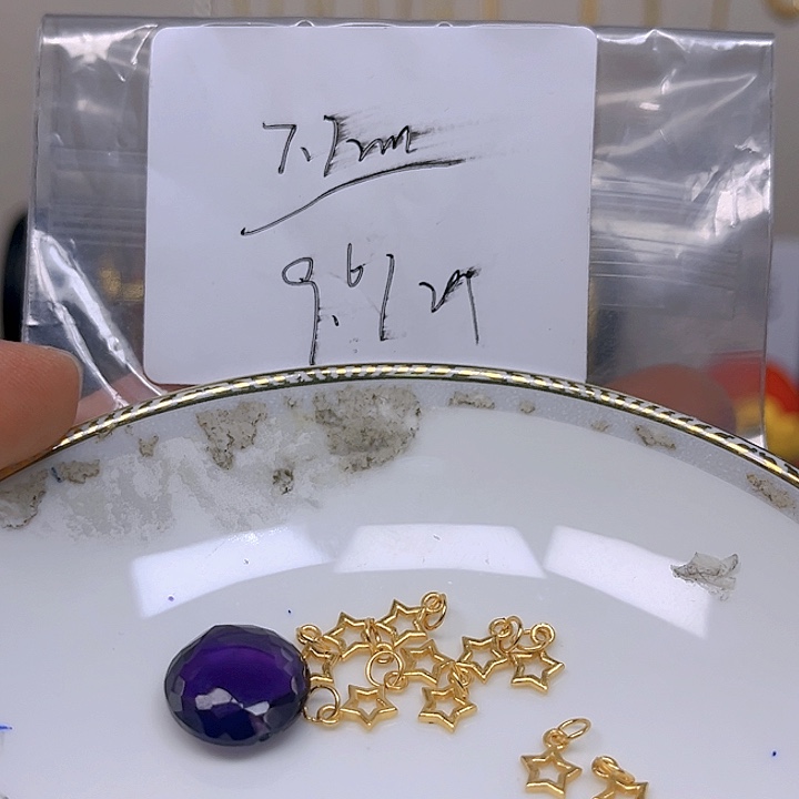 紫晶颈饰银S925镶嵌紫晶925镶嵌104