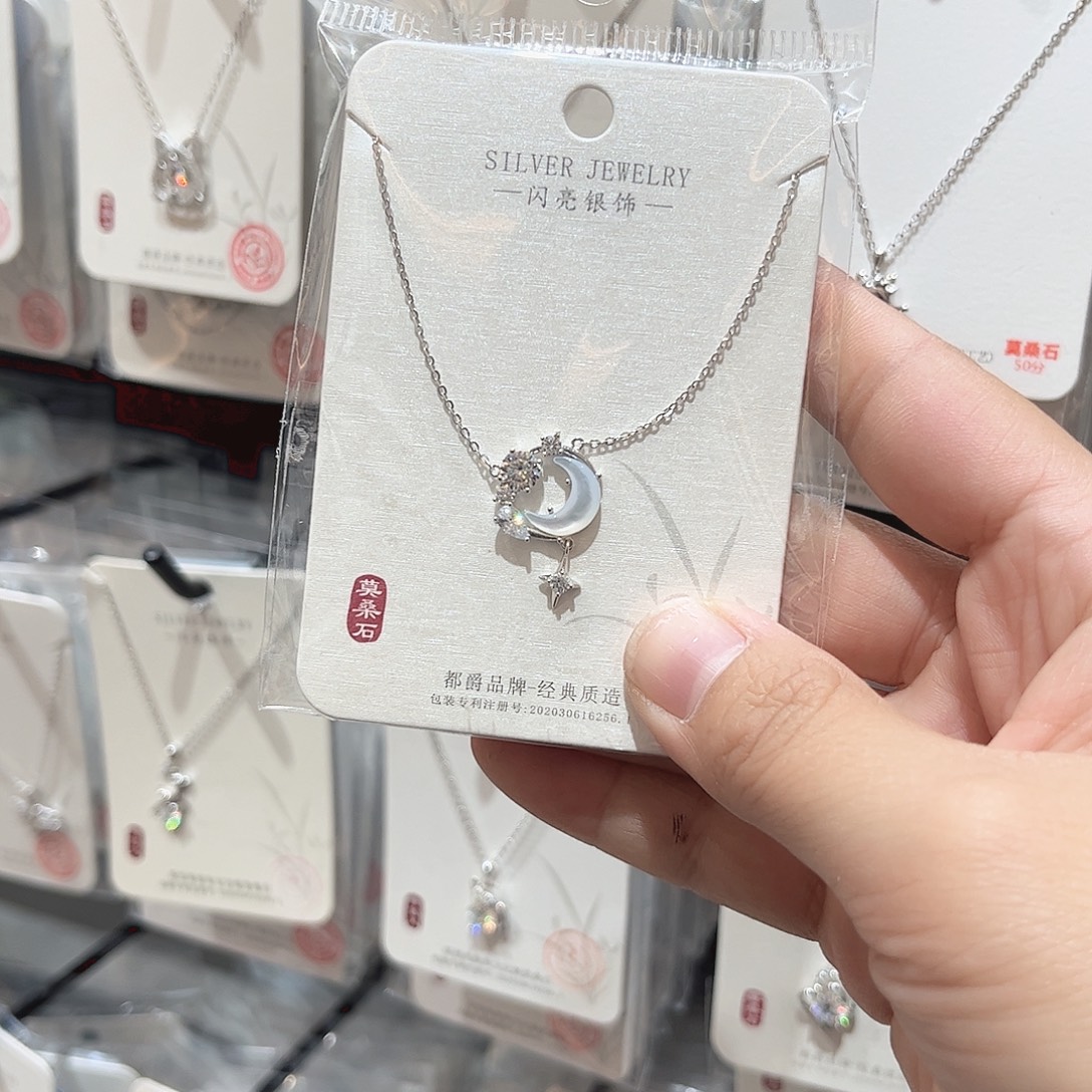 合成立方氧化锆纯银月亮76