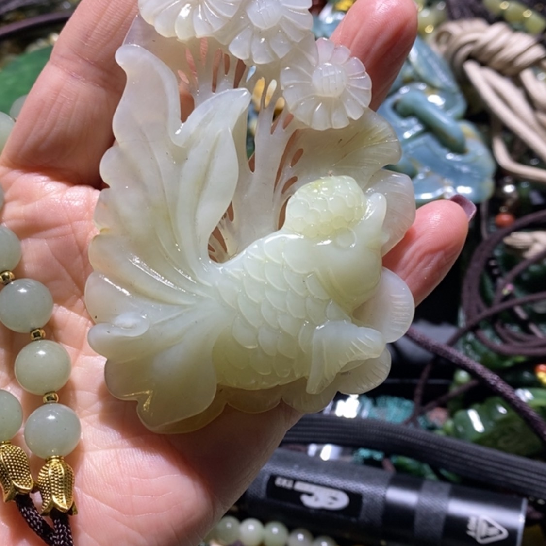 【闪购商品】岫玉毛衣链未镶嵌