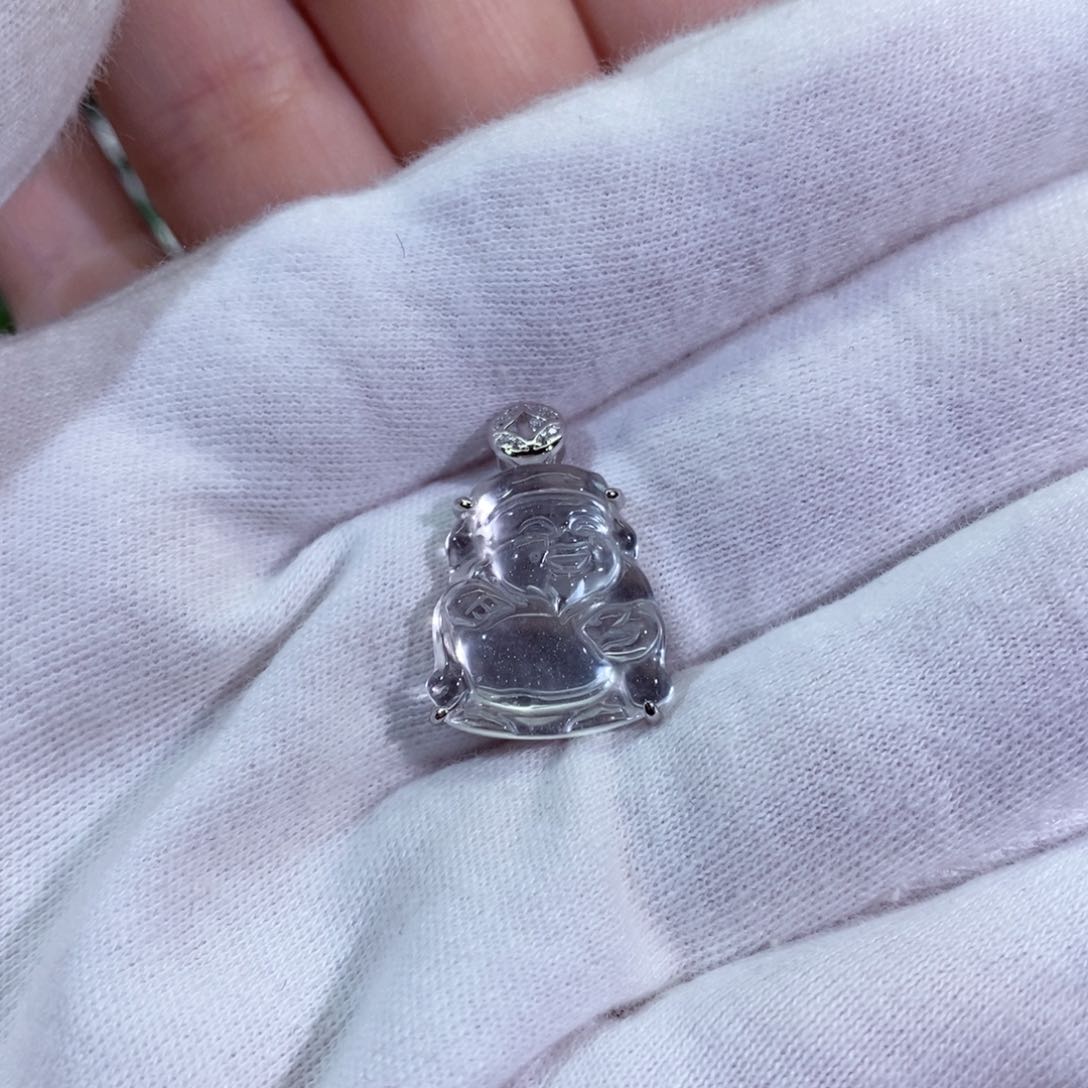 【闪购商品】石英质玉颈饰银S925镶嵌