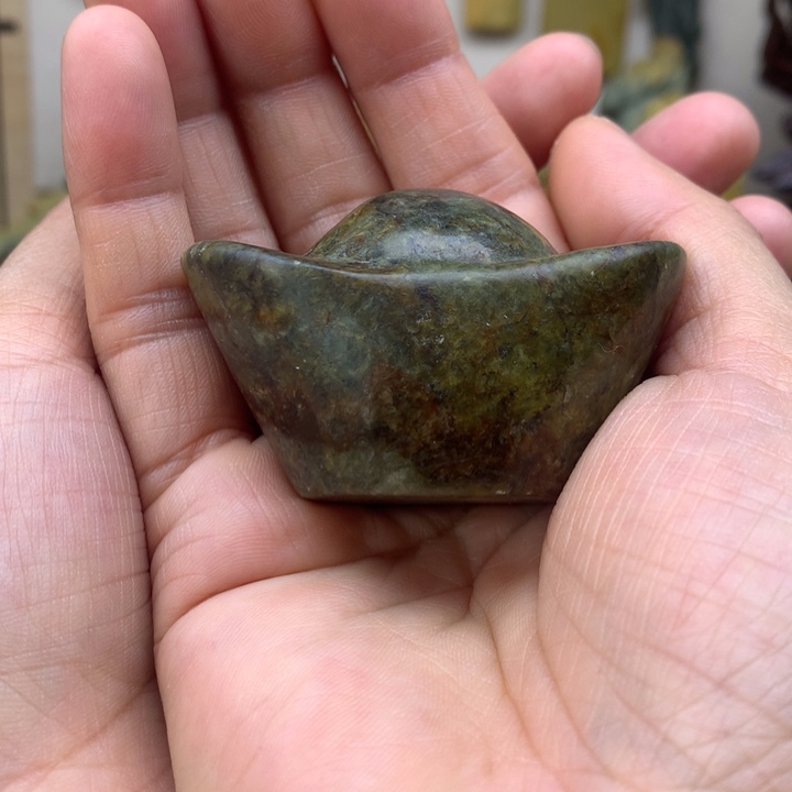 【闪购商品】岫岩河磨玉（透闪石质玉）手把未镶嵌