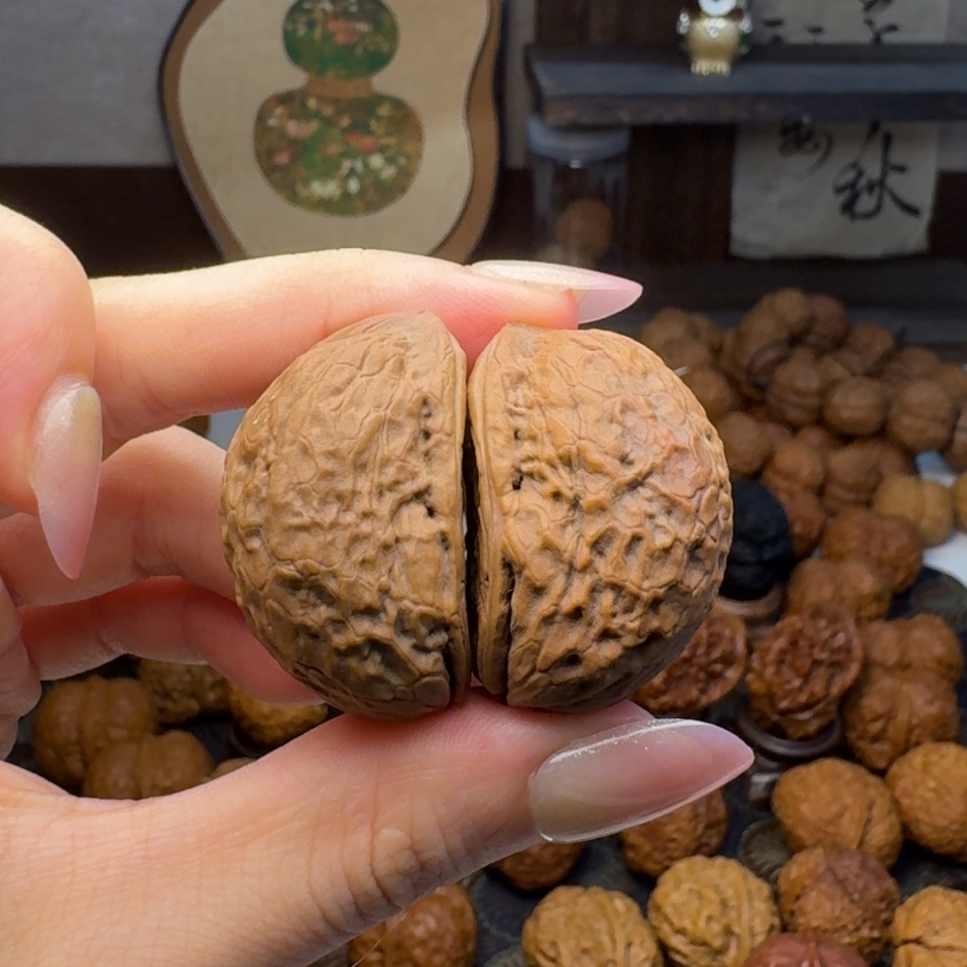 文玩核桃把件半壁江山33.3