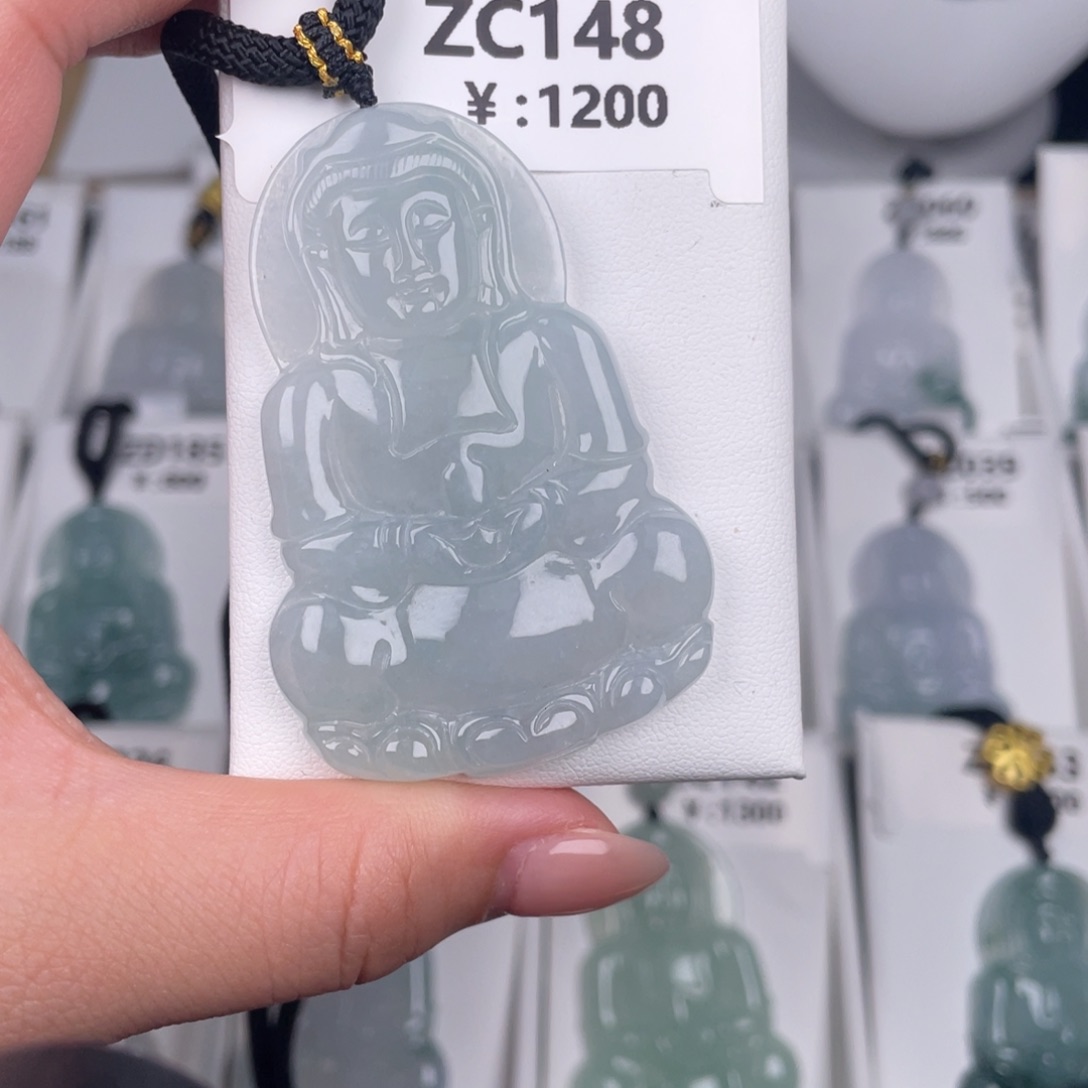 翡翠未镶嵌颈饰zc148