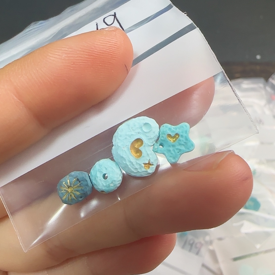 绿松石珠宝半成品未镶嵌