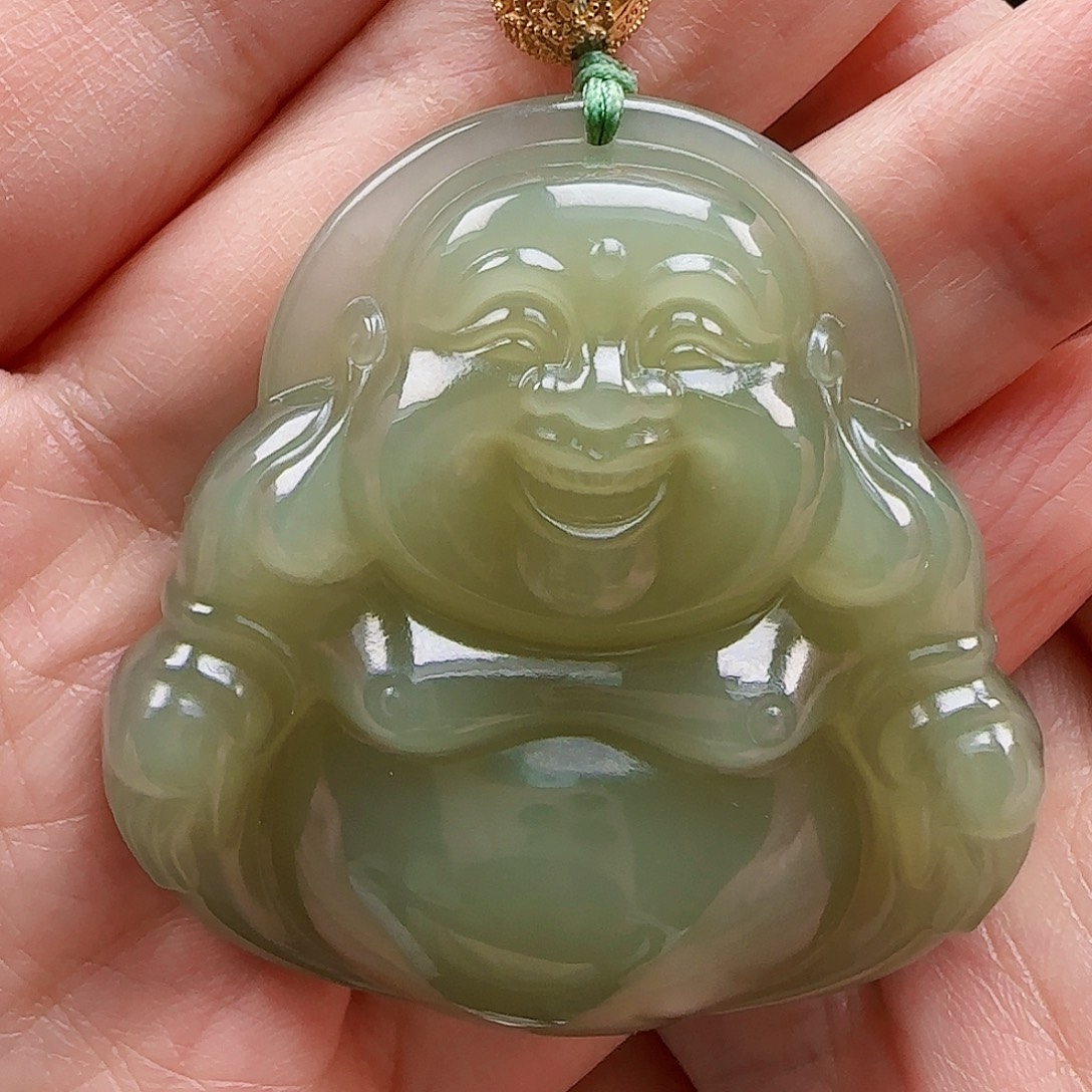 和田玉银S925镀金镶嵌颈饰