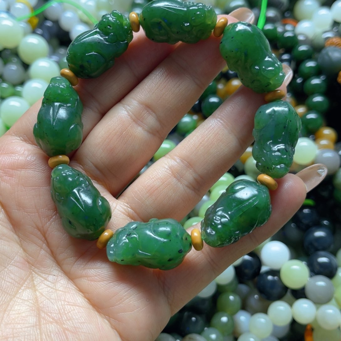 和田玉手链未镶嵌