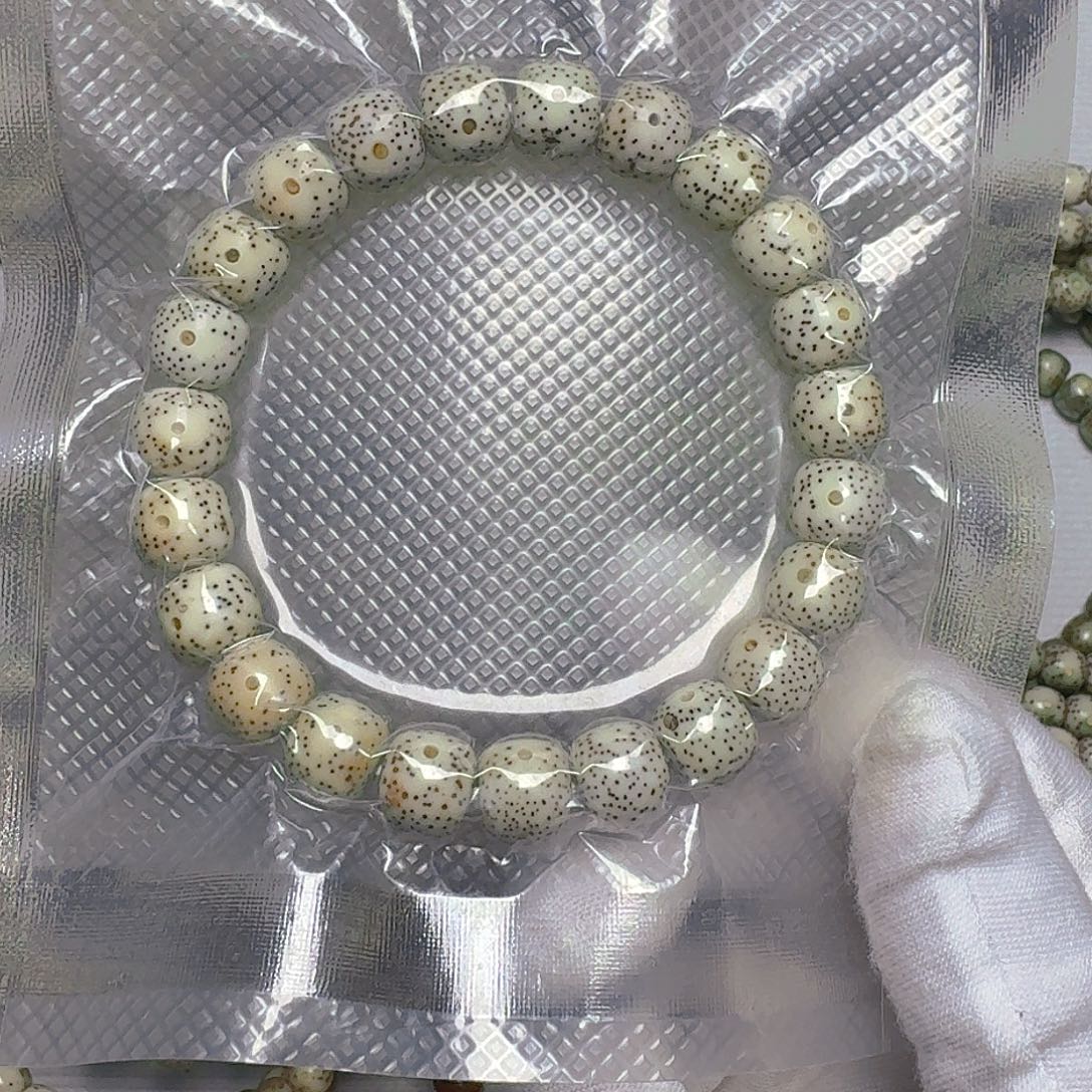不****星月菩提手串原生态原白卡10手串