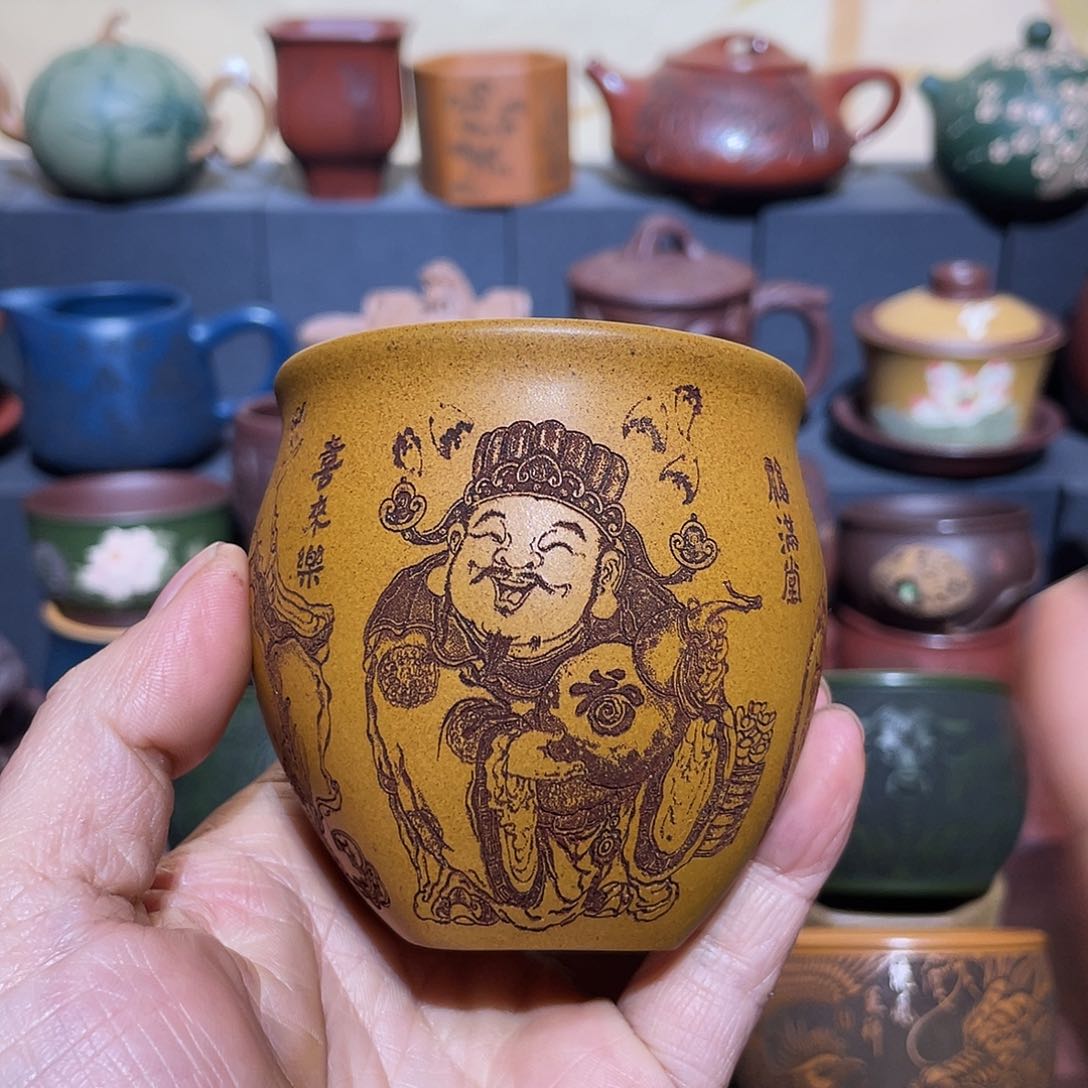 原矿紫砂手工主人杯