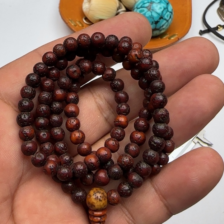 桑杰出品小元素配饰星月菩提念珠