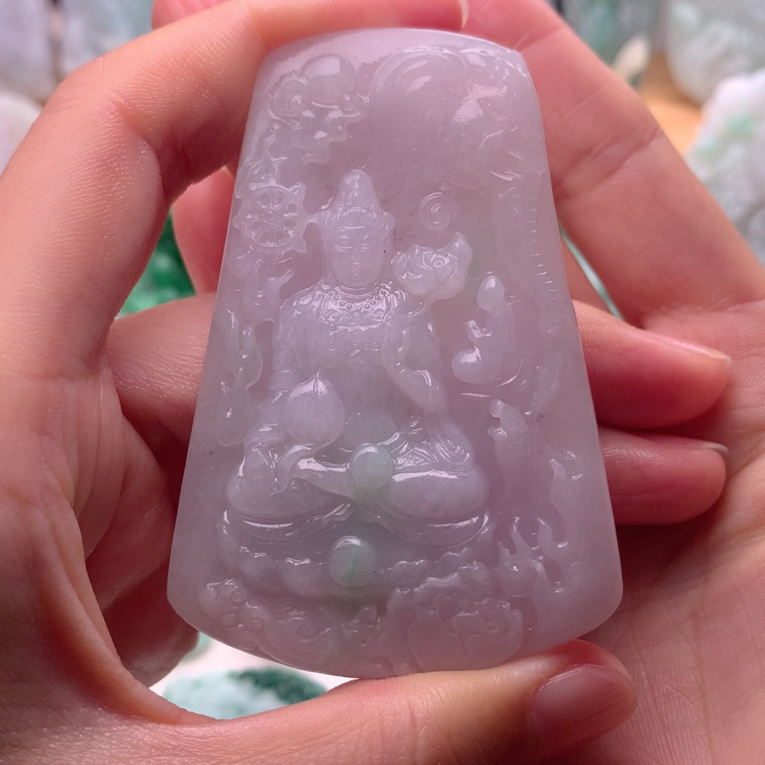 定制翡翠未镶嵌普贤