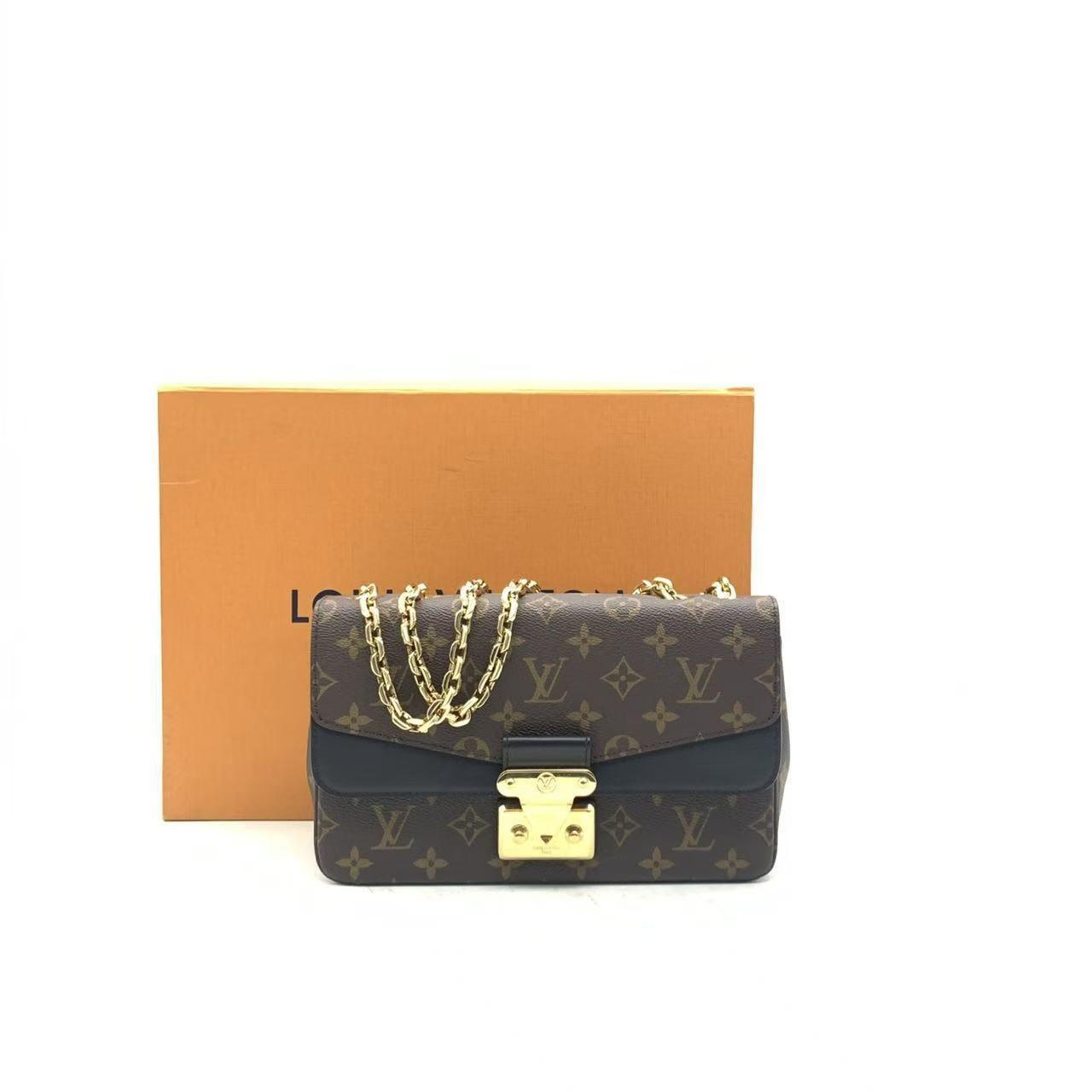 99新 LouisVuitton/路易威登 【安则专属】老花拼黑马尔索邮差包