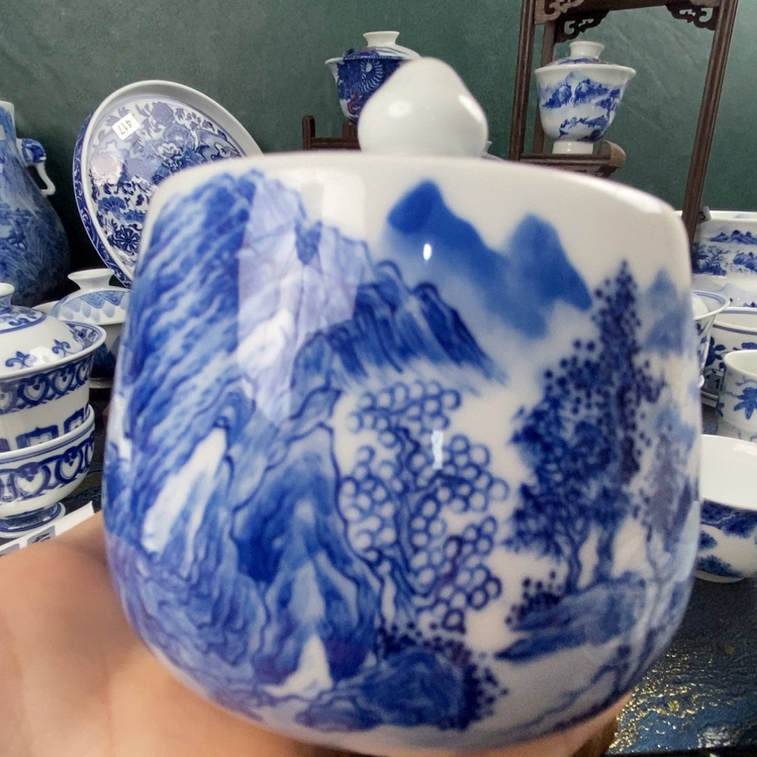 瓷片景德镇手绘青花茶器402