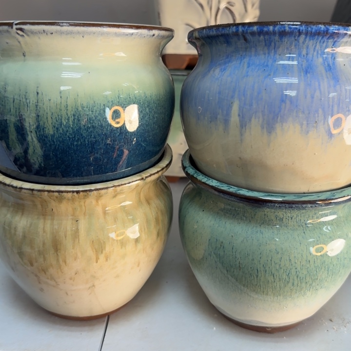 紫砂花盆口14高13，1111112