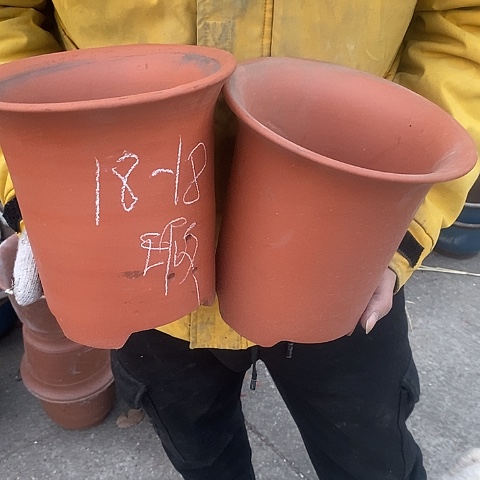 紫砂中国宜兴紫砂花盆，