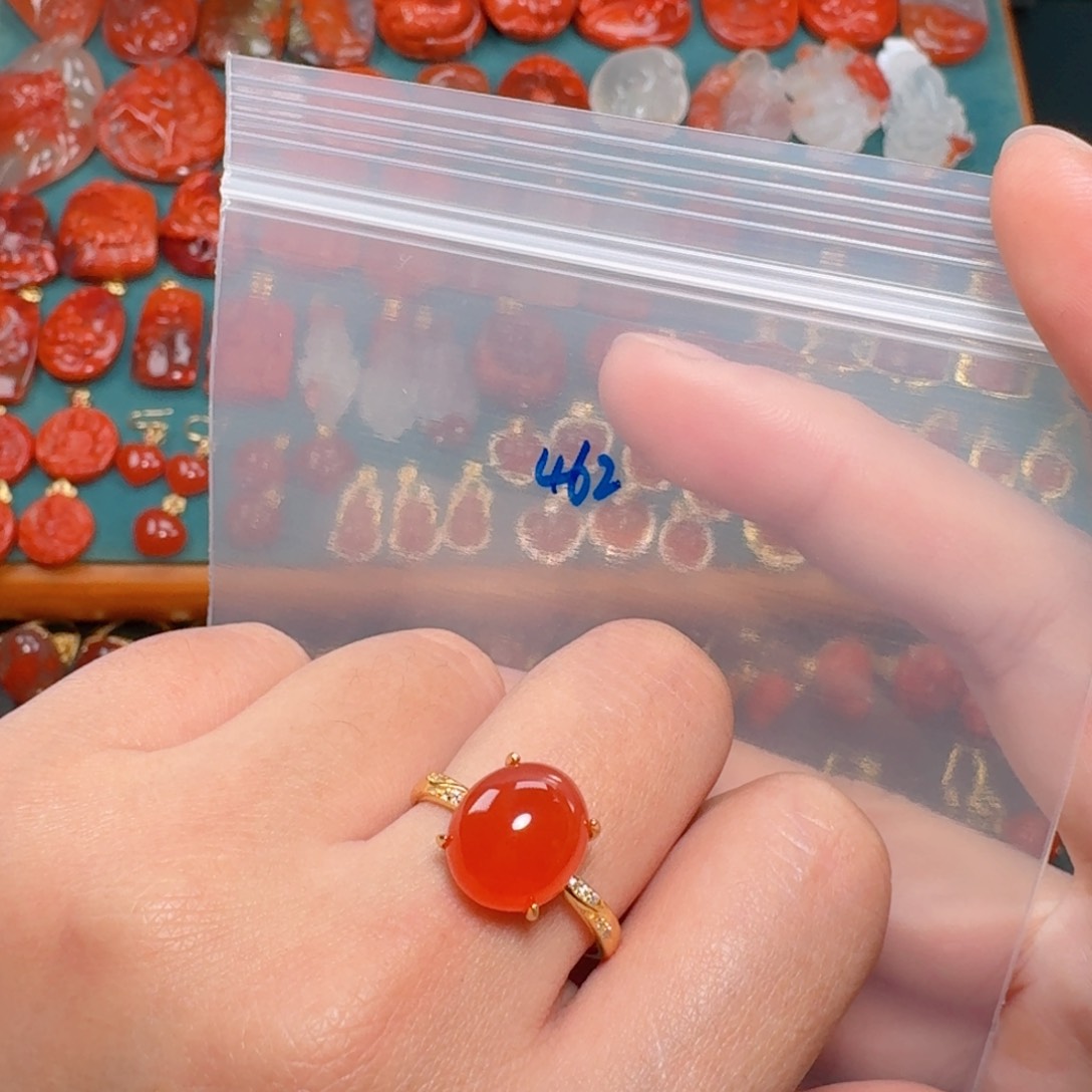 南红玛瑙南红玛瑙银S925镶嵌