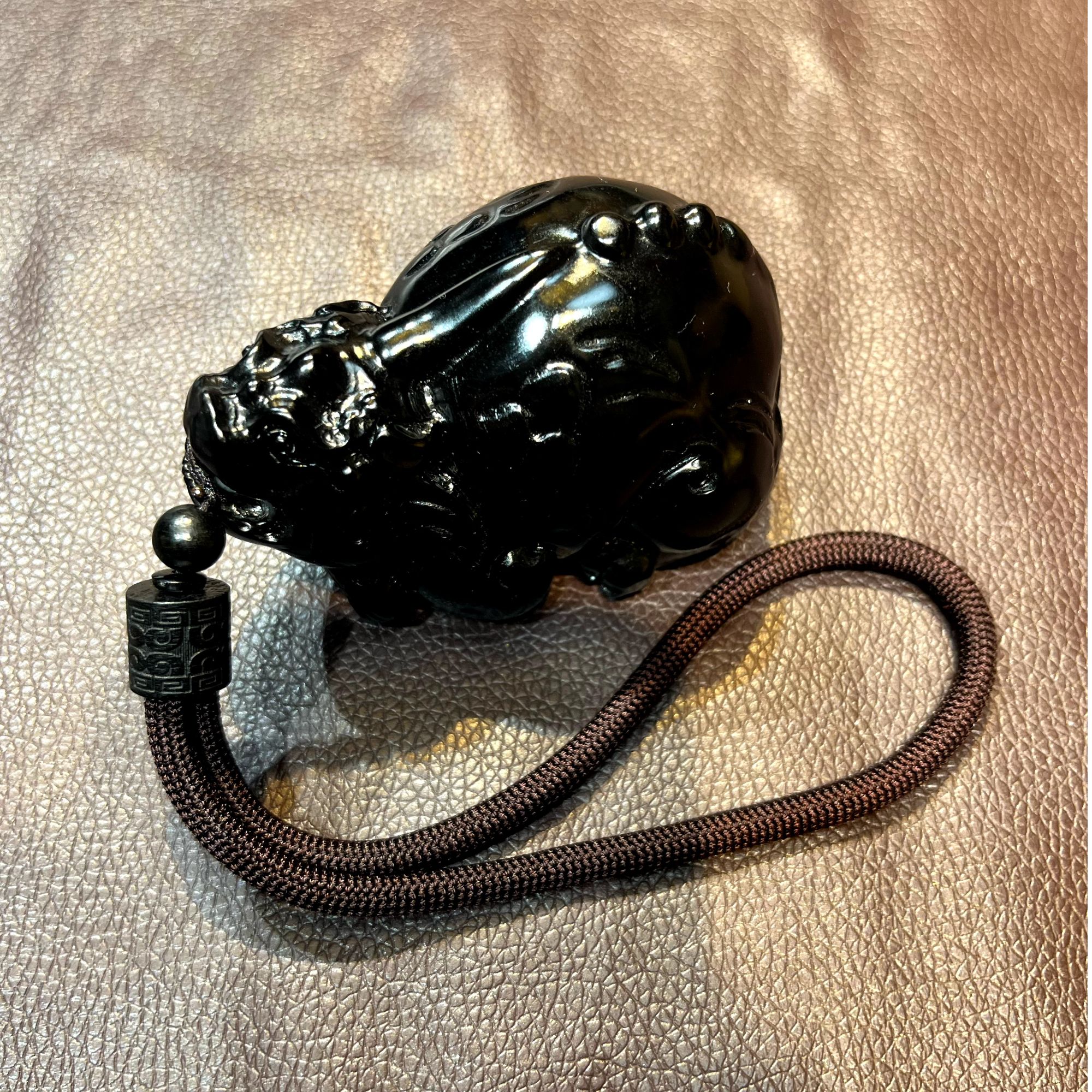 和田玉貔貅手把件