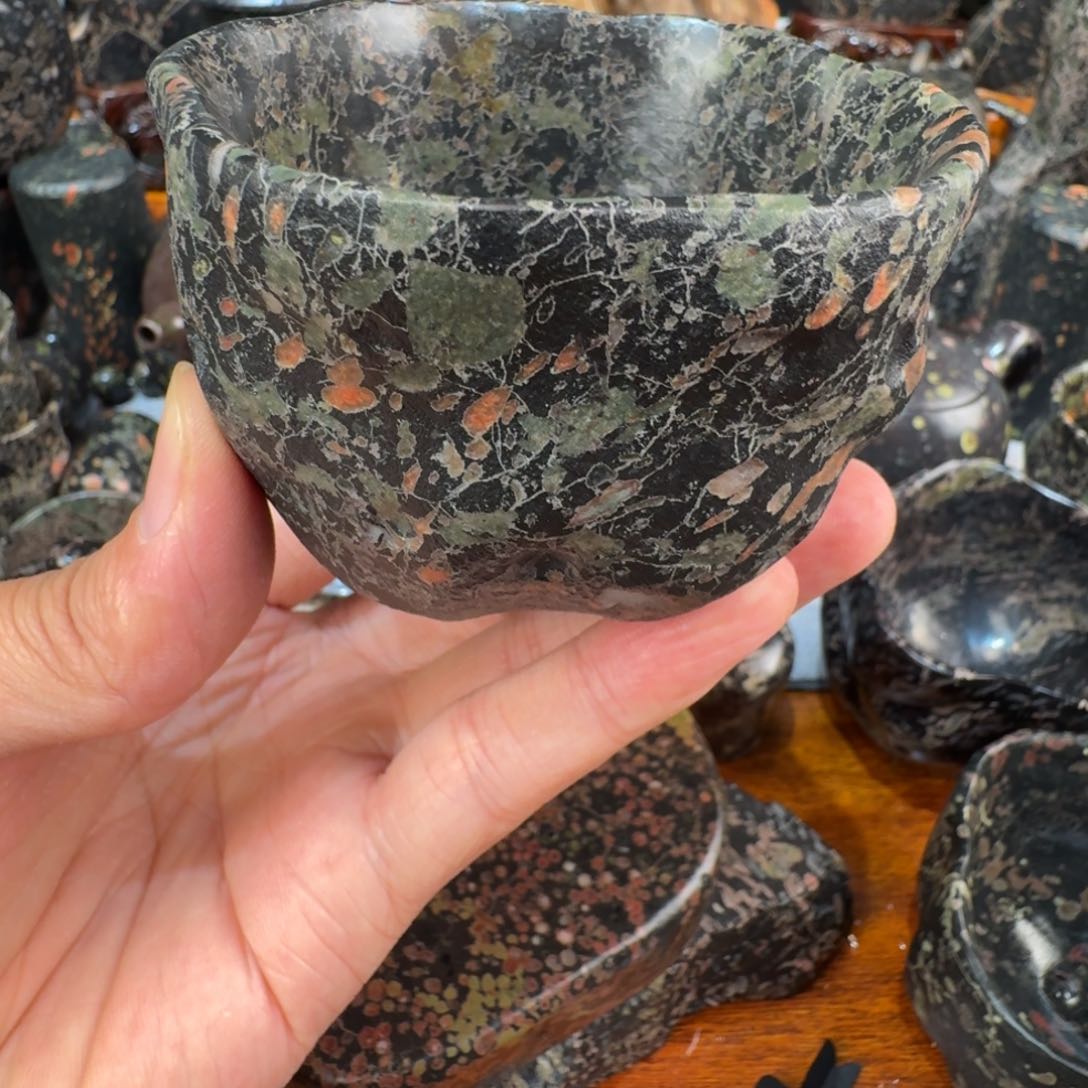 梅花玉精品随形杯