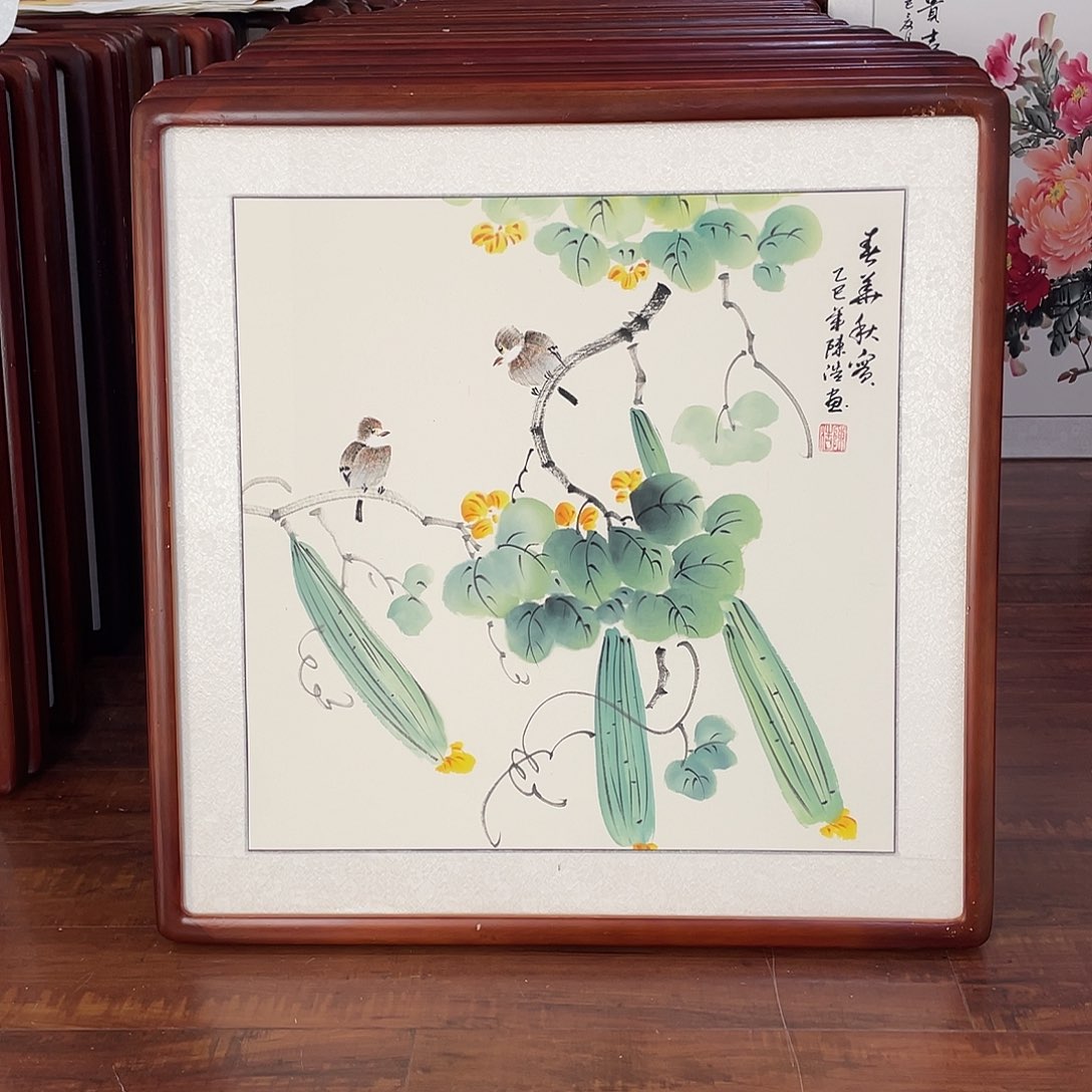 国画带框尺寸63*63厘米