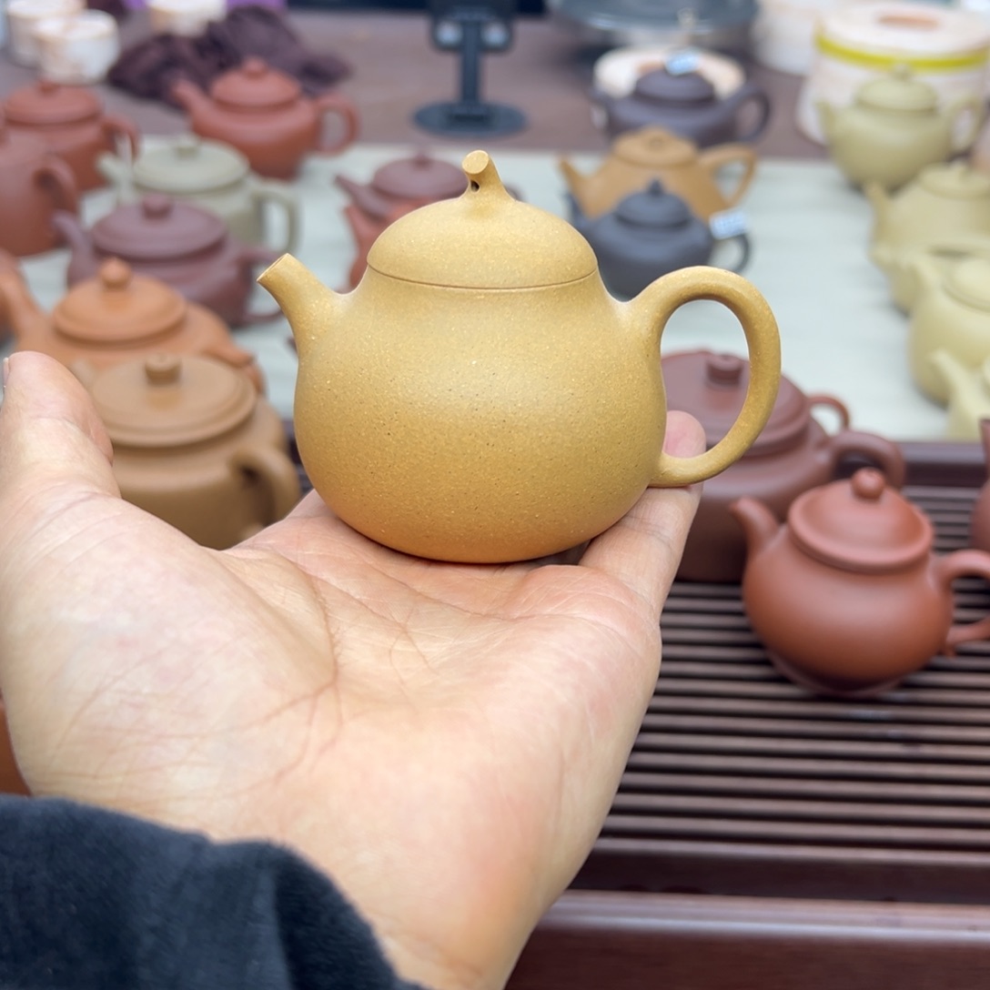 茶壶紫砂茄瓜微瑕120cccc