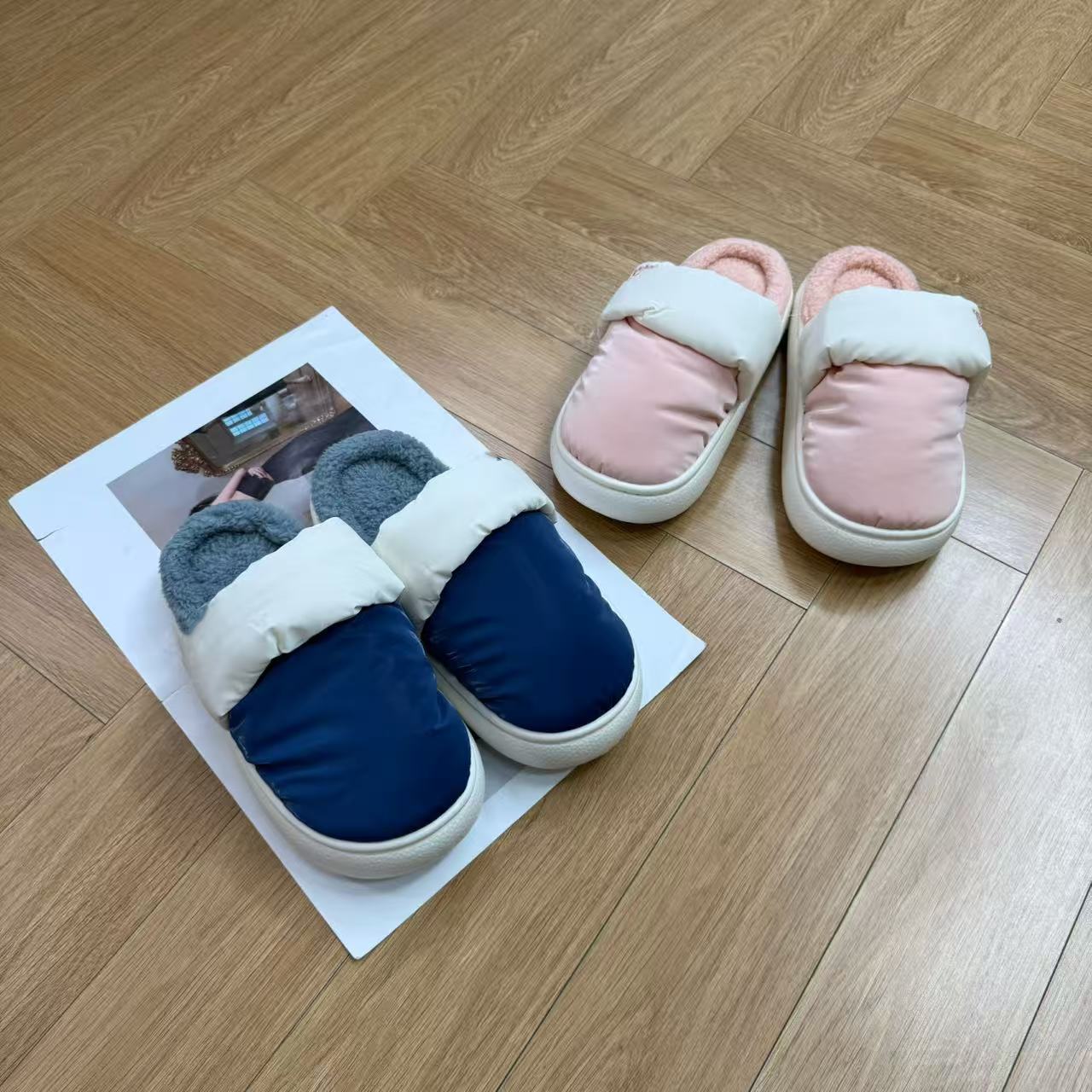 男女款冬季加厚保暖可外穿家居棉拖鞋Y959