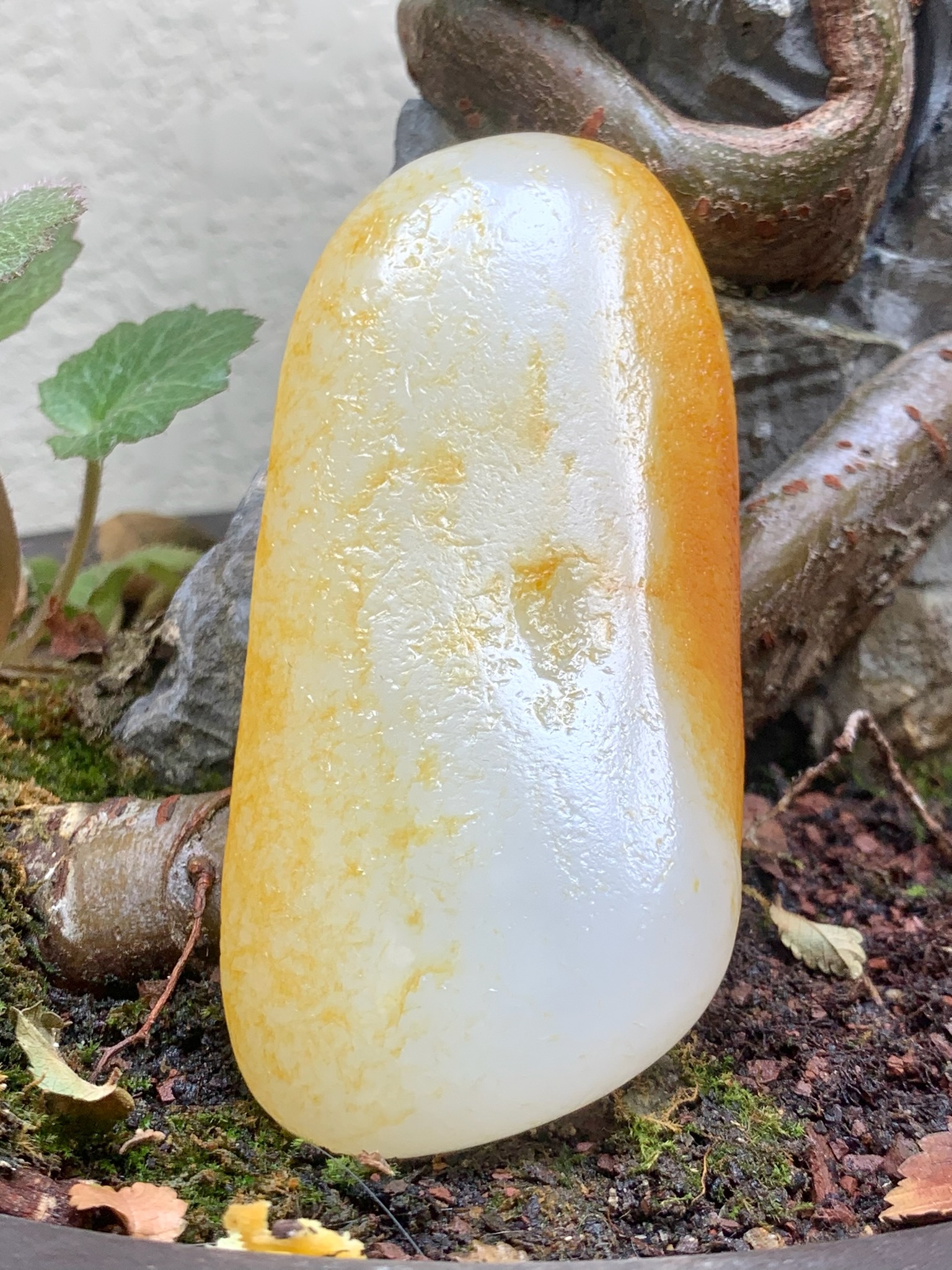 和田玉金沙皮把件，107克，83*38*18，货号02168，8328017