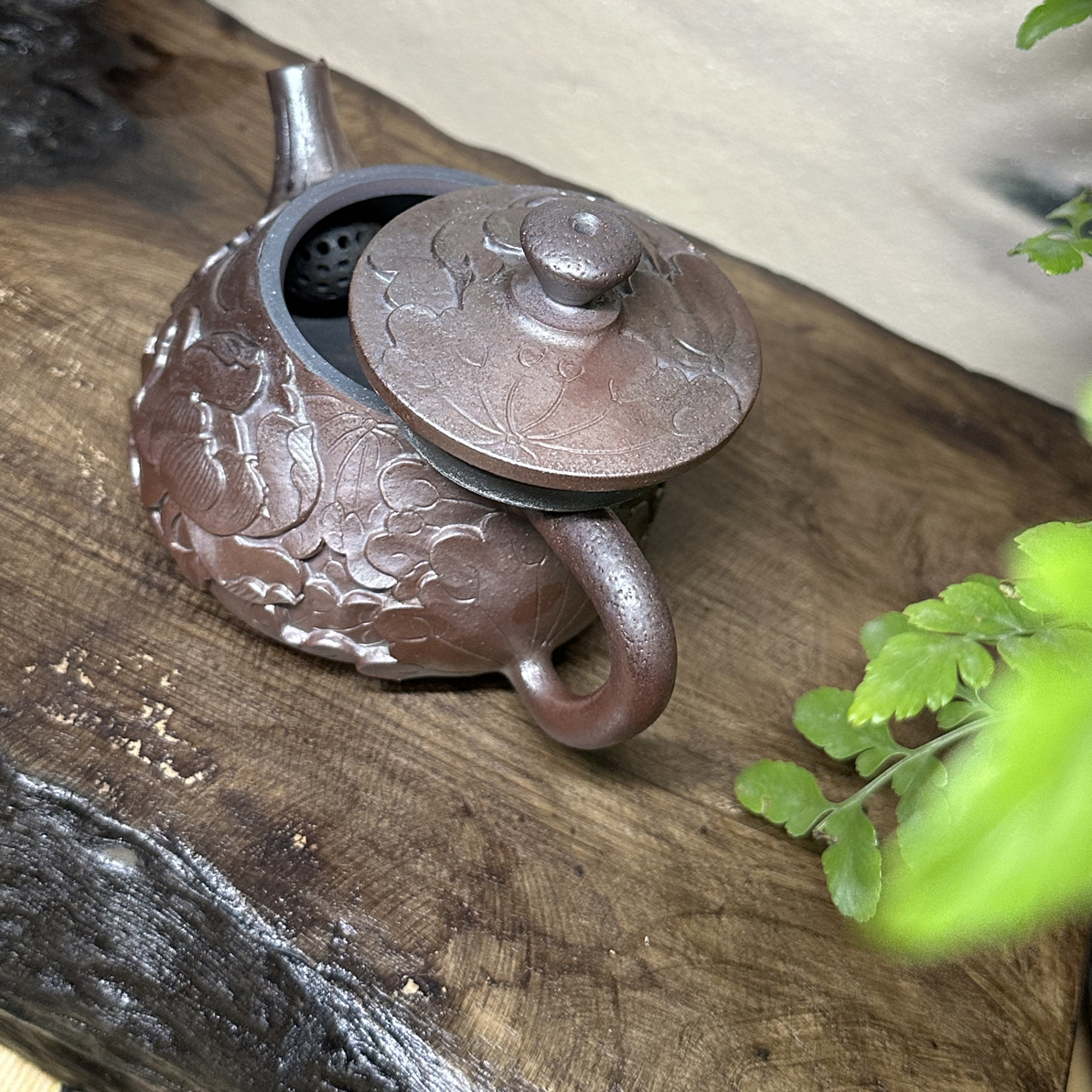 云南建水紫陶紫泥柴烧壶