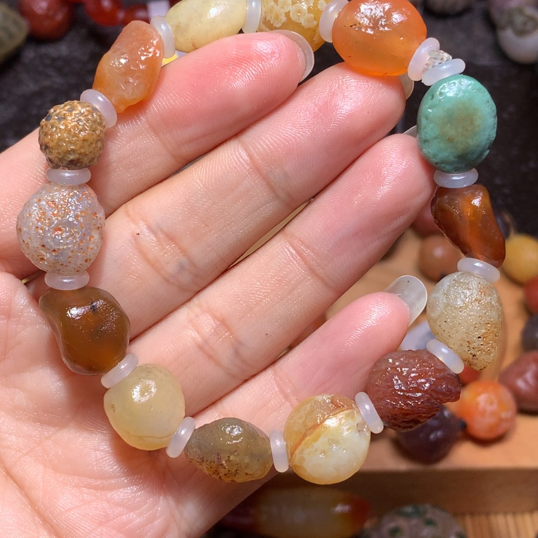 未镶嵌玛瑙/玉髓珠宝半成品