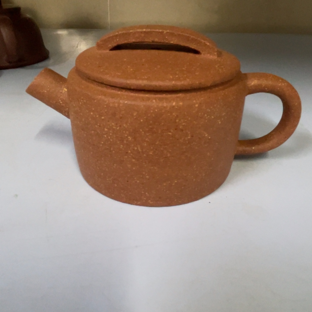 紫砂茶壶黄降汉瓦150cc