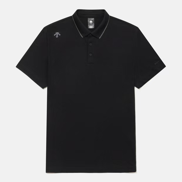 DESCENTE/迪桑特DULIS城市机能款黑标翻领短袖polo衫SQ321DPS73