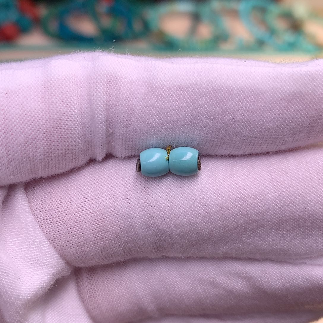 绿松石珠宝半成品18K金镶嵌