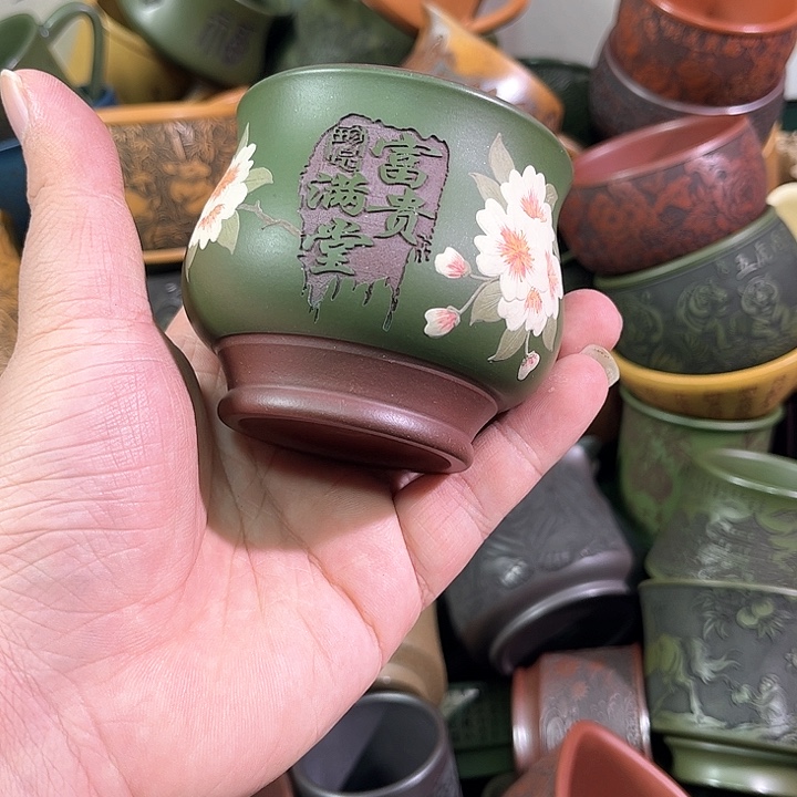 茶杯紫砂全手工紫砂主人杯