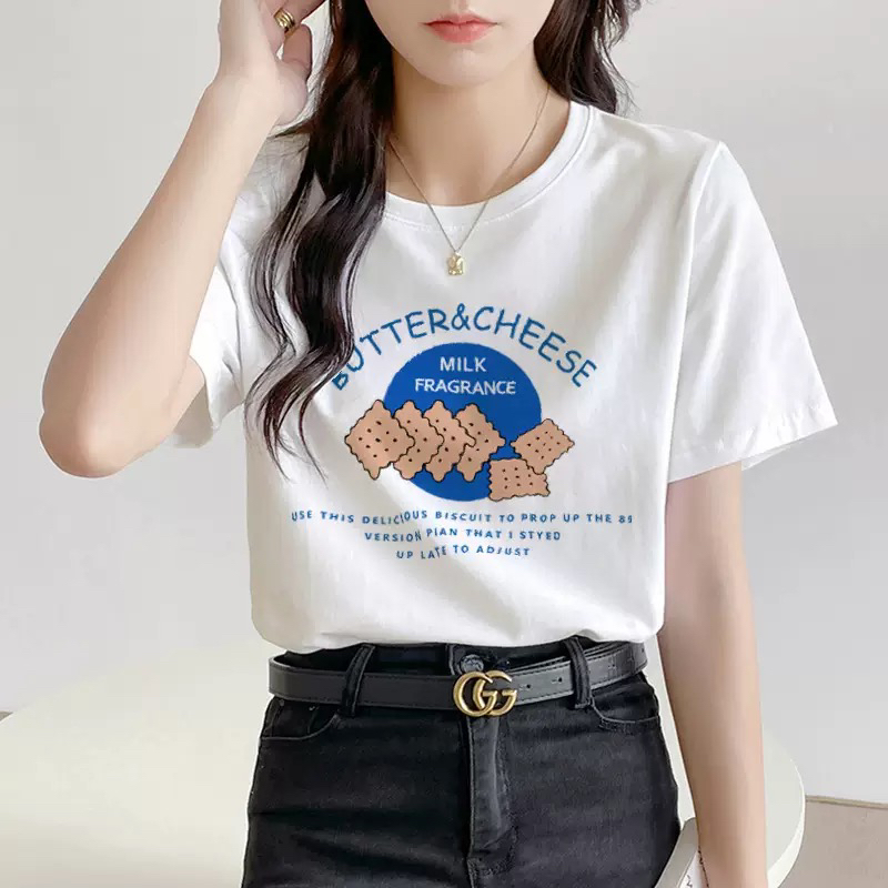 纯棉短袖t恤女装2025年夏季新款