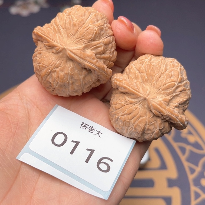 文玩核桃把件42南瓜墩