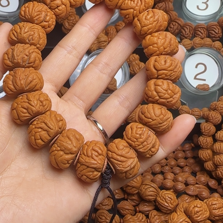 桃核手串龙纹桃核