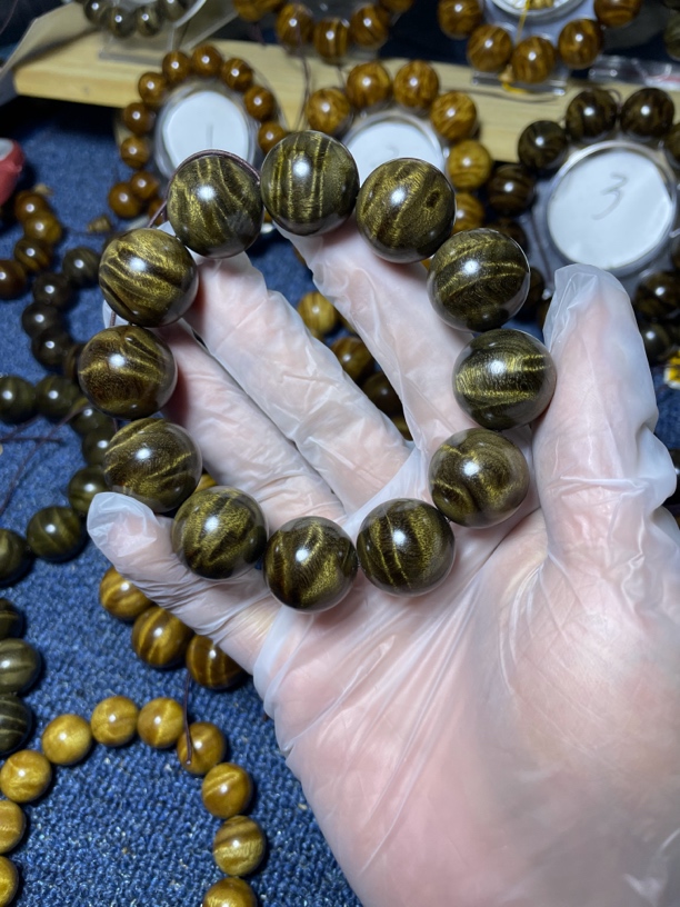 金丝楠木阴沉木2.0手串