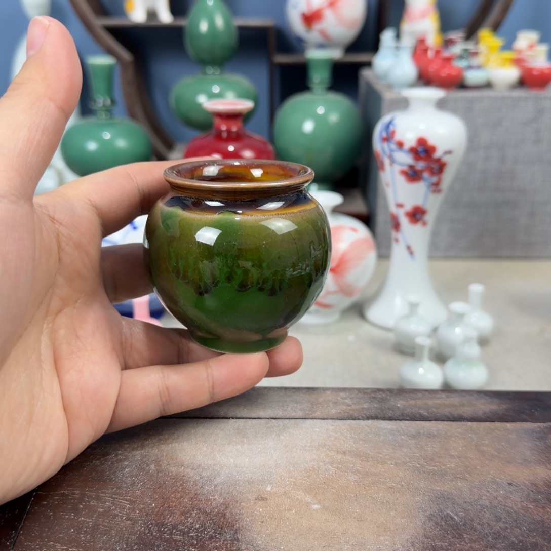 陶瓷手工小花器摆件