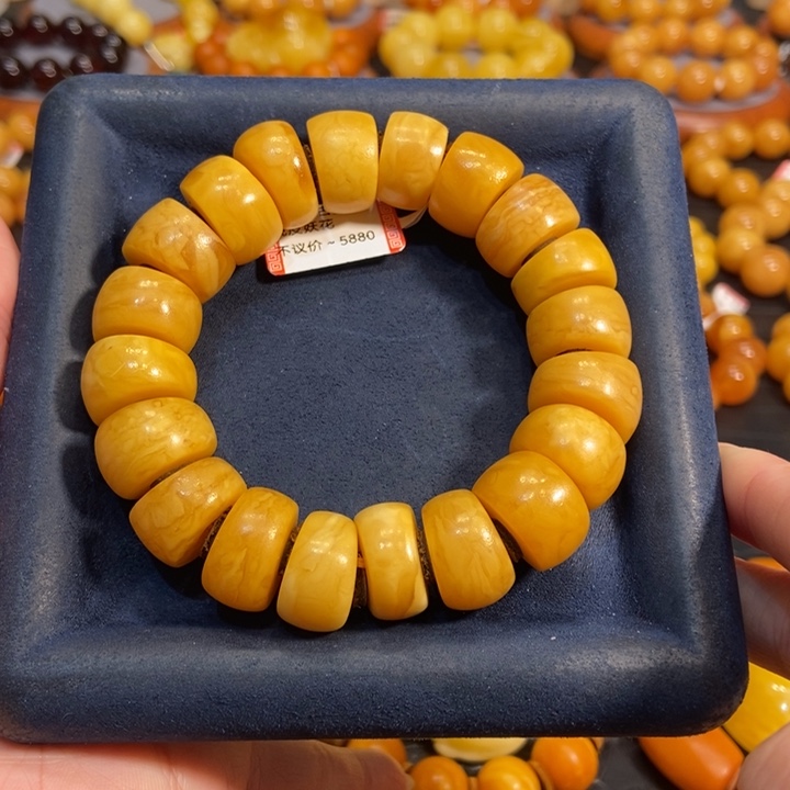 蜜蜡手链未镶嵌麻*蜜蜡