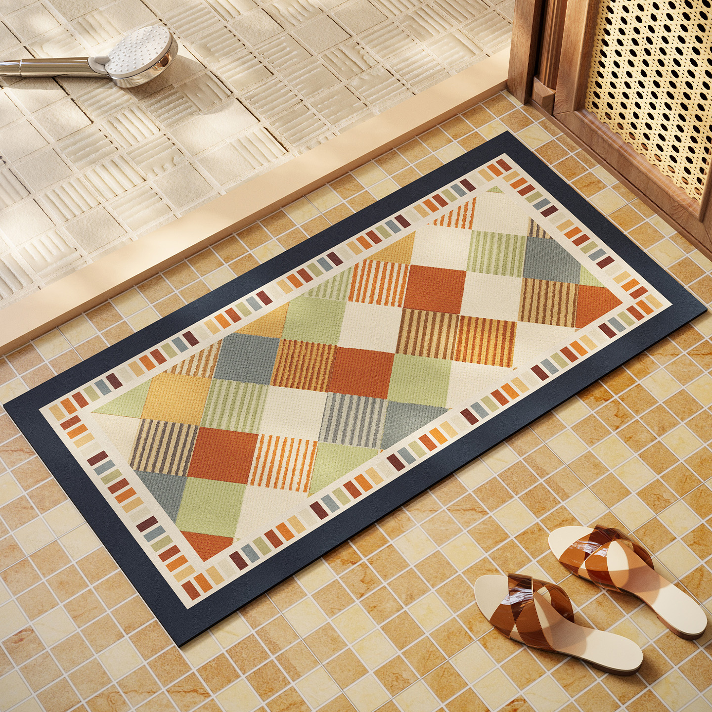 本知地垫入户门口卧室床边吸水防滑垫地毯门垫脚垫速干家用洗手