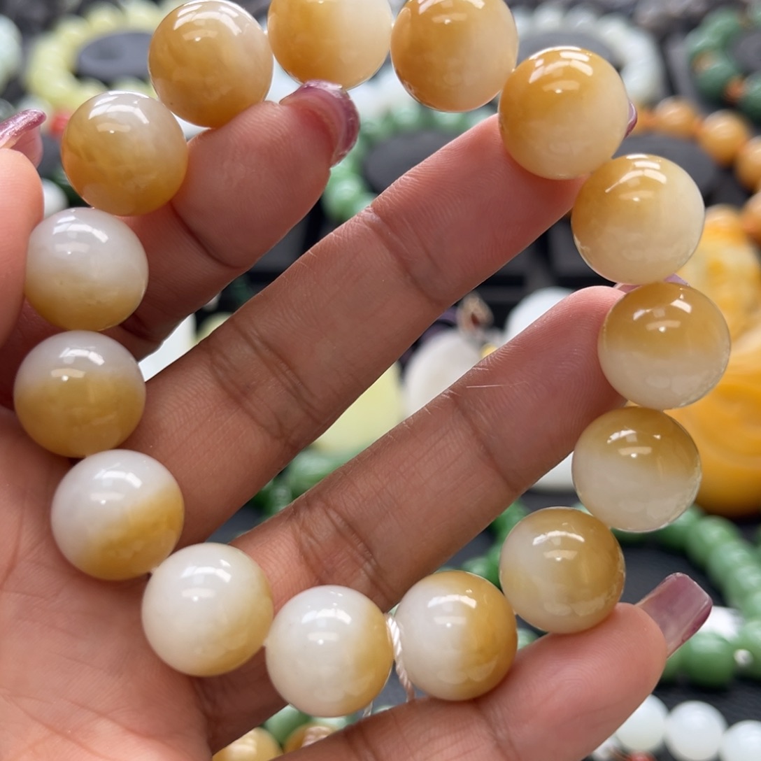 和田玉手串未镶嵌