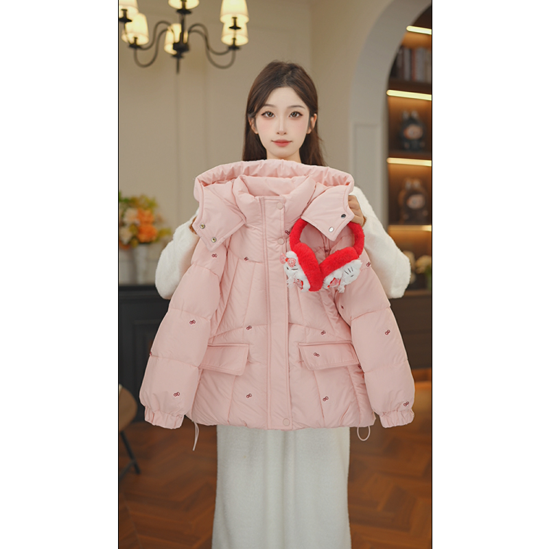 女童棉服冬装2025新款洋气儿童冬季加厚棉衣中大童外套棉袄7924