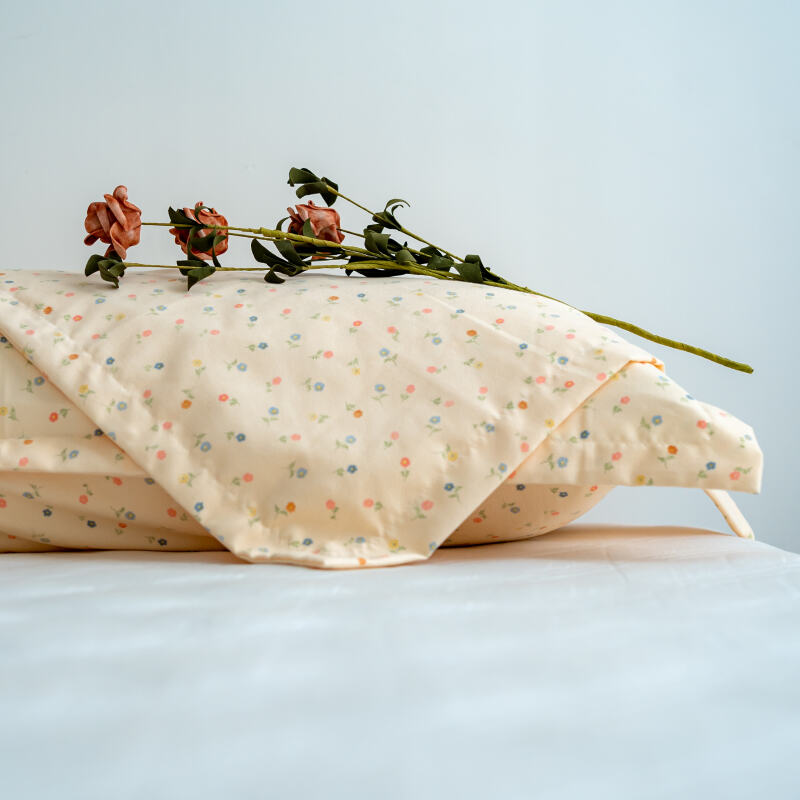 【京会社】双层纱枕套一对装52*78cm田园小碎花