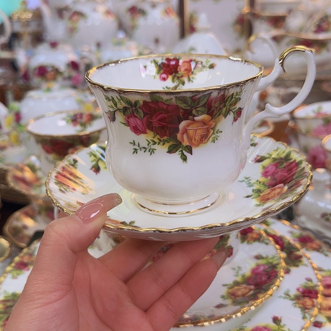 摆件言咖啡杯瓷器摆件福利