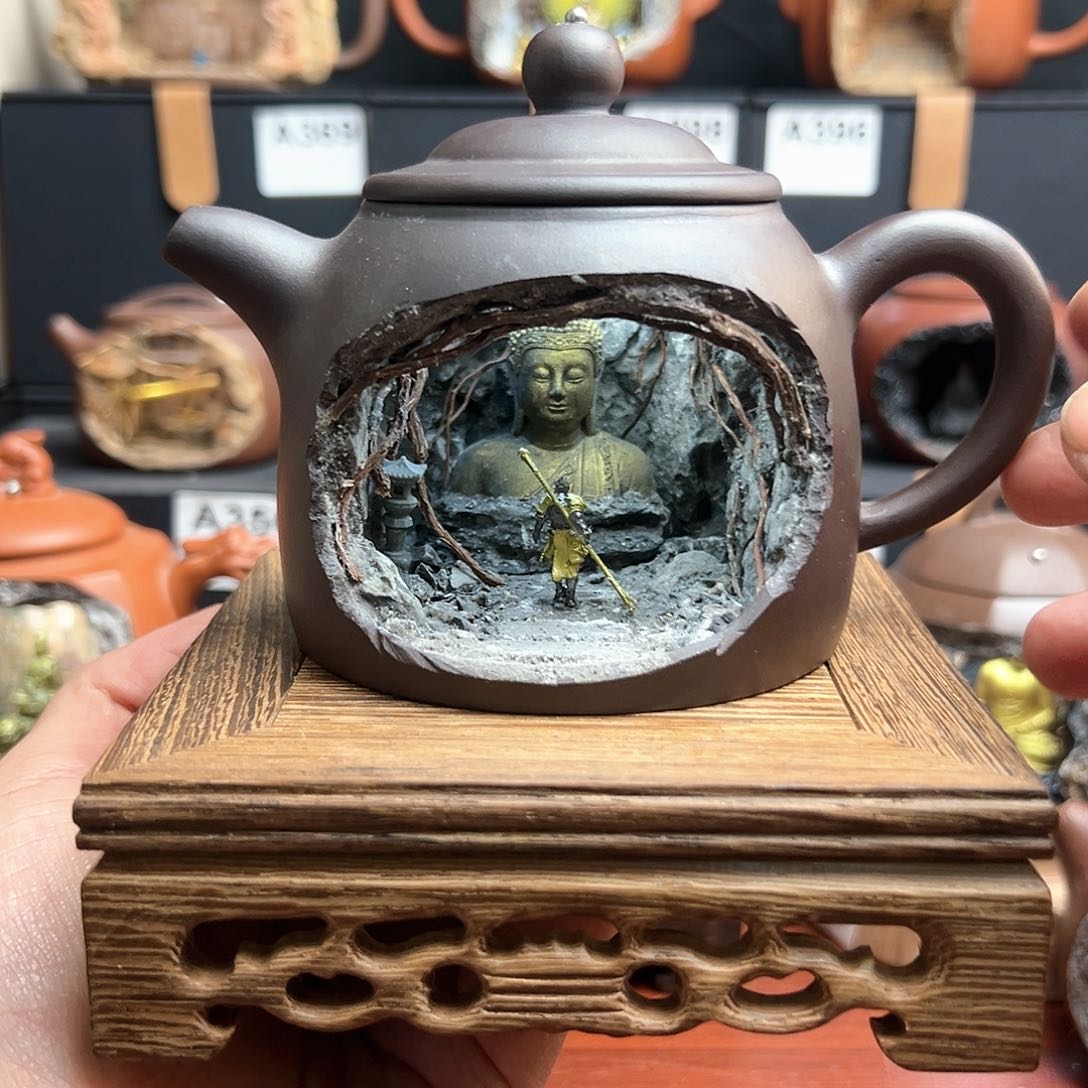 【闪购商品】紫砂壶桌面微景观