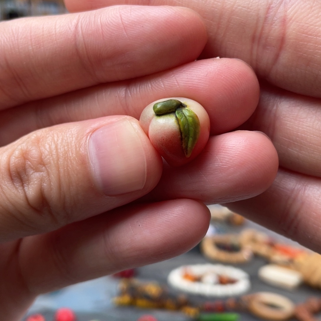 旧***间木方颜竹木艺术吊坠