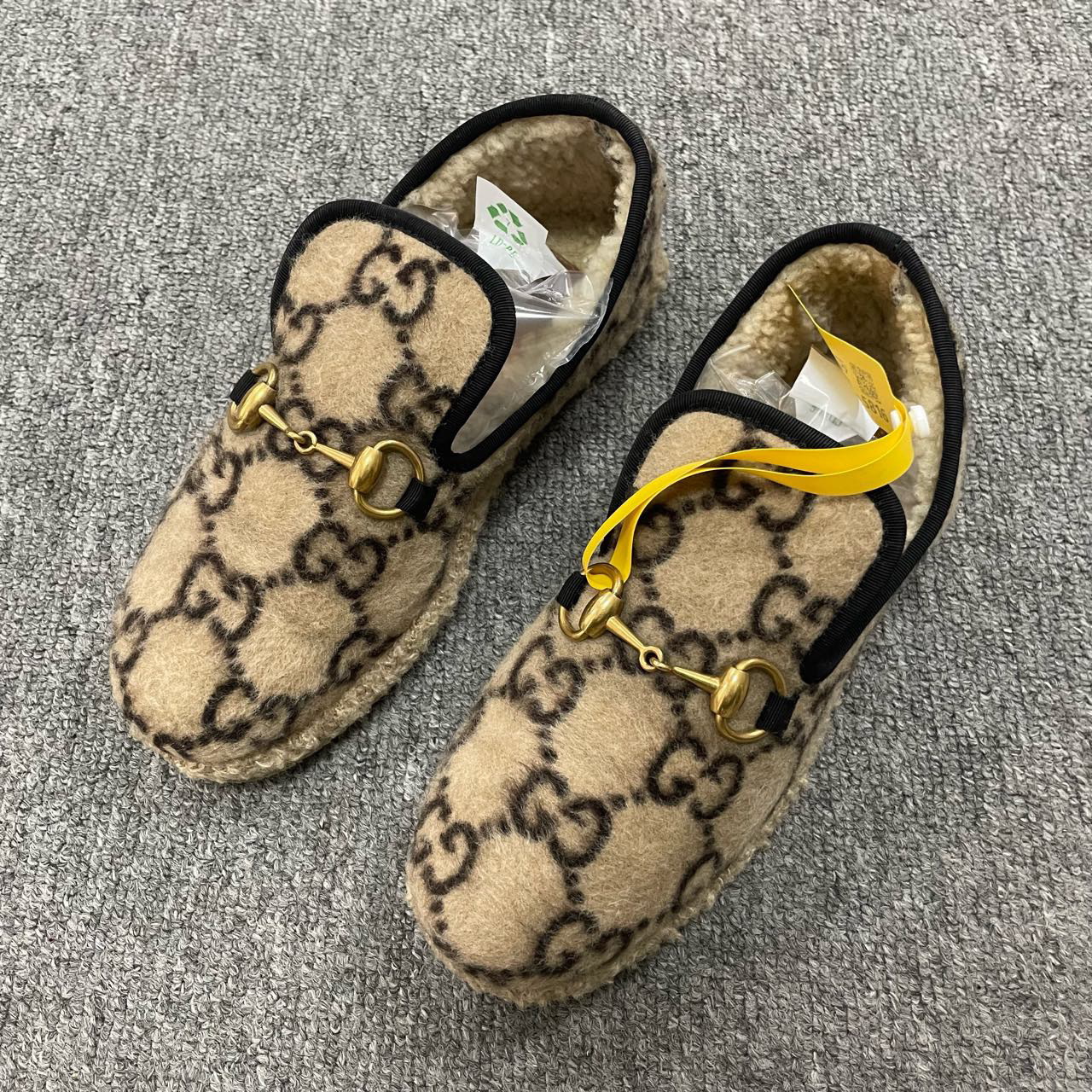 95新 GUCCI/古驰  Horsebit 圆头马衔扣休闲单鞋  36.5码/5616