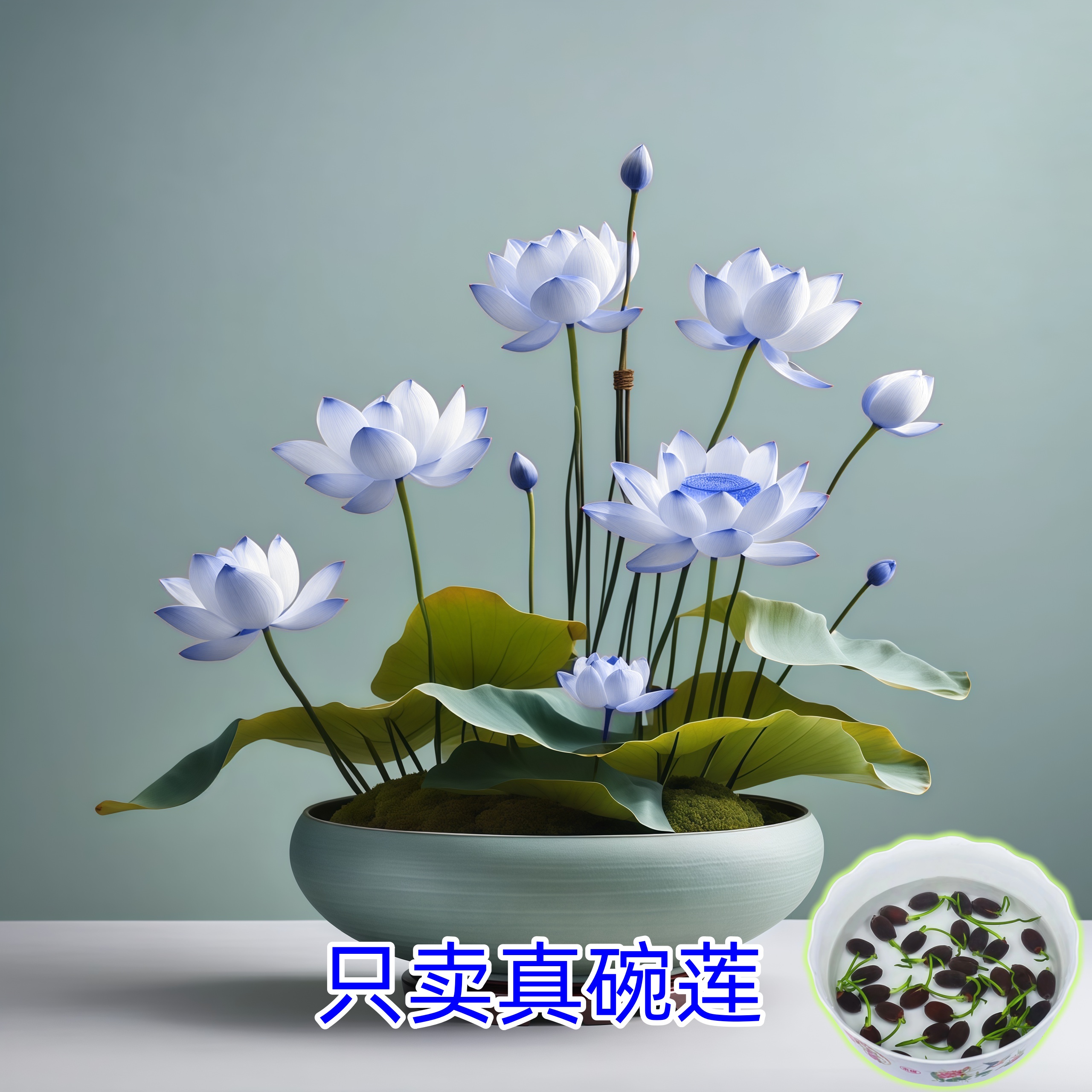 【水培碗莲】睡莲荷花无土盆栽水培水养花卉种植碗莲种四季开花绿植