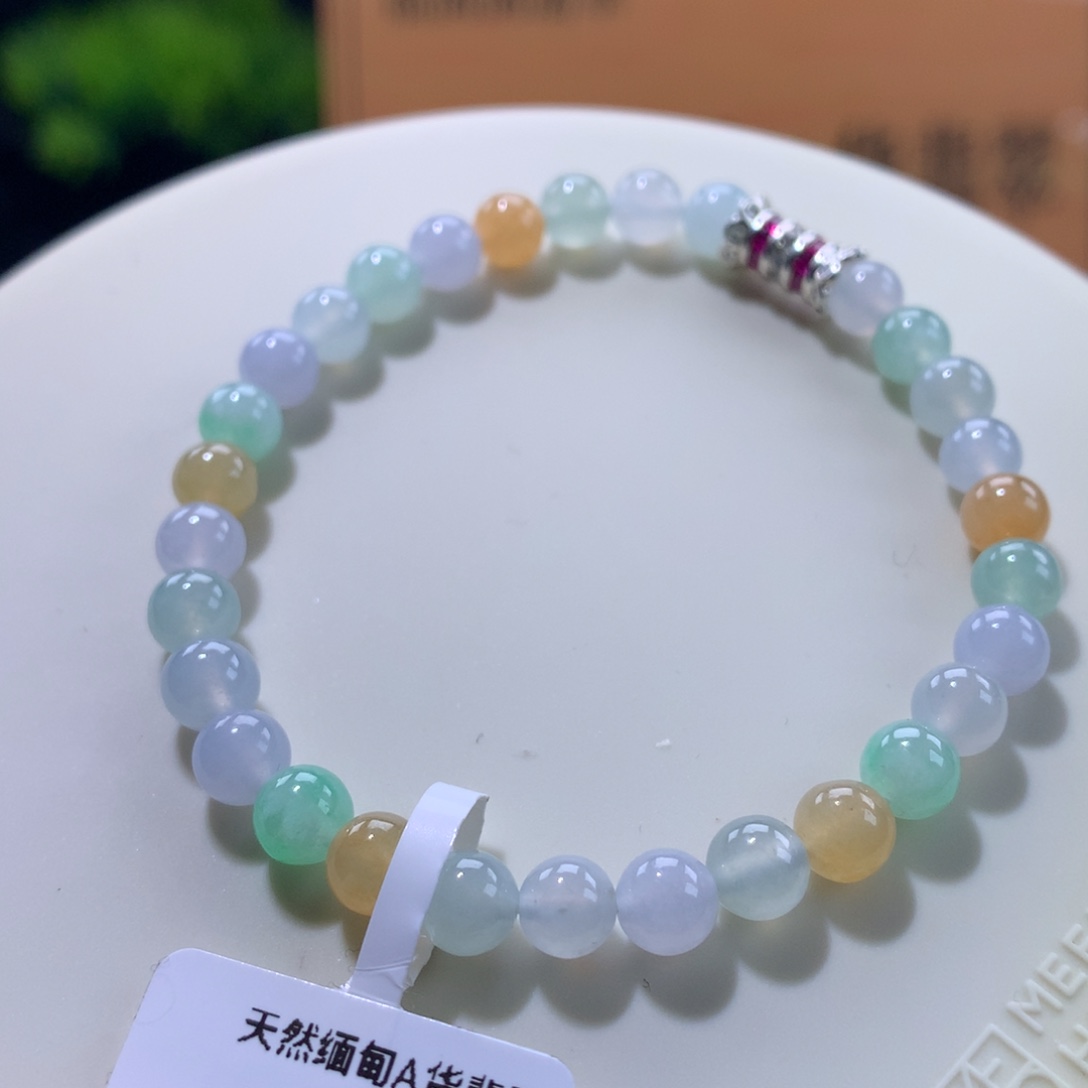 翡翠未镶嵌手链卡6