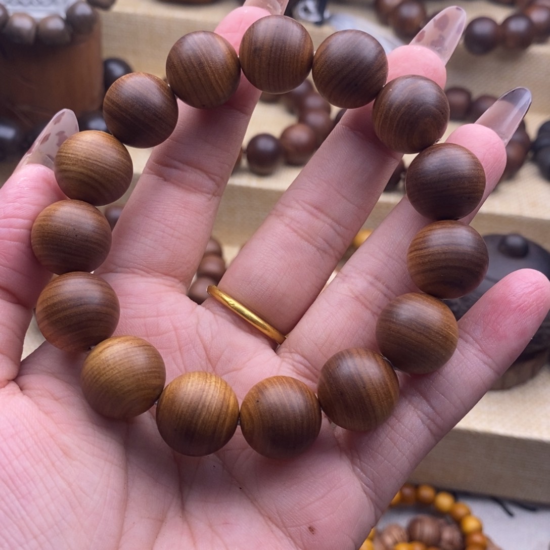 檀香木手串/手链感*1.5，焦糖c s